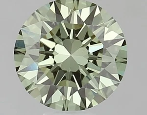 1 CT Fancy Vivid Green Round Lab Grown Diamond For Engagement Ring - Picture 1 of 4