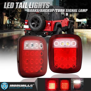 2X LED Tail Backup Brake Turn Signal Lights for Jeep Wrangler CJ YJ TJ JK 76-17 - Bild 1 von 12