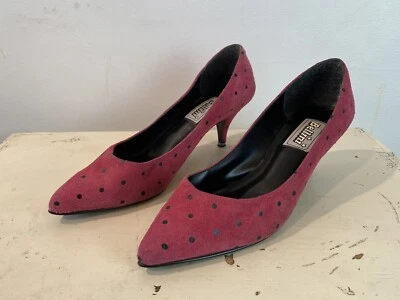 Bombas Bellini Dot camurça rosa tamanho 7 B - Imagem 1 de 4