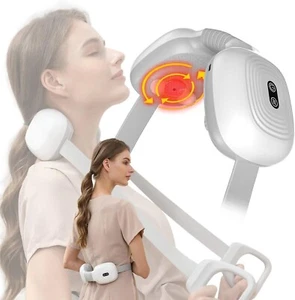 Masajeador de espalda de cuello inalámbrico con terapia de luz roja masajeador portátil de tejido profundo - Imagen 1 de 10
