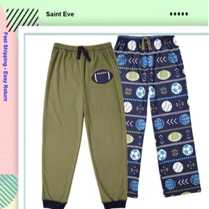 St. Eve Saint Eve Boys' Sleep Pant 2-Pack (Green/Blue Sports, 7) - Picture 1 of 3