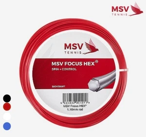 MSV Focus Hex 1.10mm 18LGauge 12m Tennis String Racquet Racket Poly String NWT - Picture 1 of 10