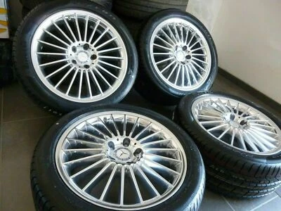 4 AMG Felgen + Reifen 8,5 + 9,5 x 18 Mercedes W219 R230 W211 W210 R129 W209 W208 - Bild 1 von 4