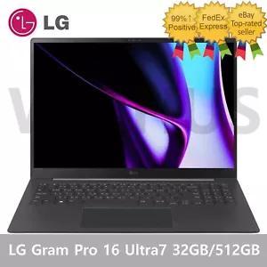 LG Gram Pro 16 16Z90SP-ED7BK Ultra7 RTX3050 32GB/512GB Win11 Laptop - Śledzenie - Zdjęcie 1 z 11