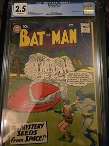 Batman #124 CGC 2.5 (G+) 6/59 ¡Segunda aparición de Signalman! ¡Libro DC muy genial! - Imagen 1 de 3