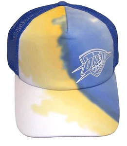 Oklahoma City Thunder Trucker Mesh Snapback Adidas Hat - Osfa - Picture 1 of 2
