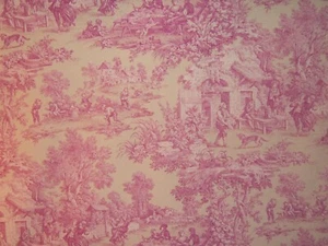 Kravet Couture, Scenic Toile, French Countryside Scenic Toile, BTY, Color Orchid - Picture 1 of 3