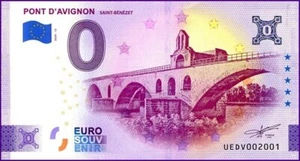 UEDV / PONT D'AVIGNON / BILLET 0 € / NULL EURO-SCHEIN / 0 € 2024-12 - Picture 1 of 1
