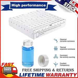 20mL Scintillation Vial Borosilicate Glass Vial Liquid Counting Vial Pack of 500 - Picture 1 of 9