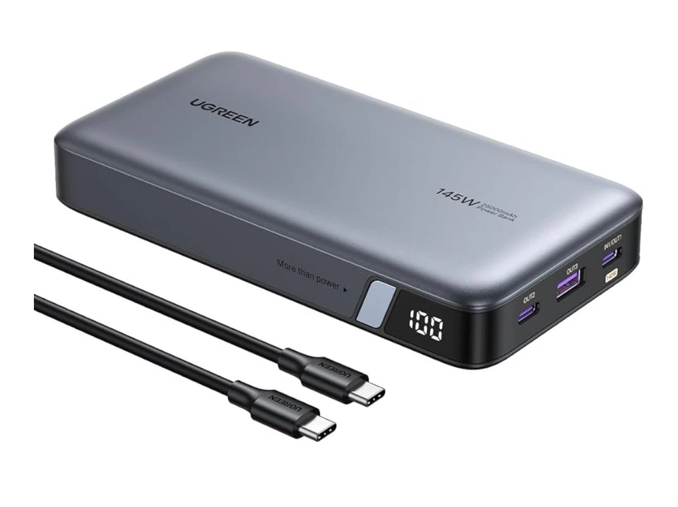 Banco de alimentación para portátil 145 W 25000 mAh, 140 W PD3.0 carga rápida, cargador portátil de 3 puertos Foto 1 de 4