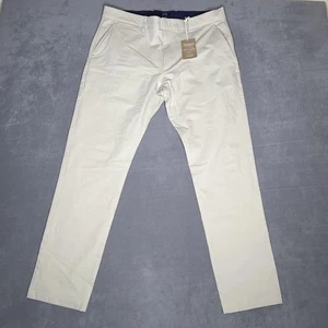 Pantalone tecnico J Crew uomo 35x32 beige 484 slim elasticizzato performance chino leggero - Foto 1 di 15