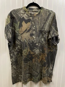 Vintage 90s RealTree Style Blank Tshirt Men’s Large Woodland Camo Y2K Mossy Oak - Picture 1 of 5