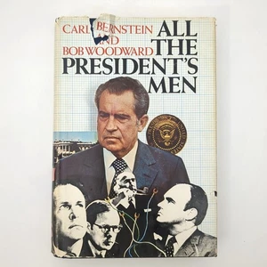 All The President's Men Journalism Watergate Hardcover Book Carl Bernstein 1974 - Imagen 1 de 24