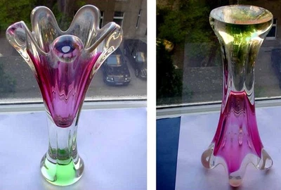 Big Glass Vase Multicolour Murano? 1960er Years D74 - Image 1 of 4