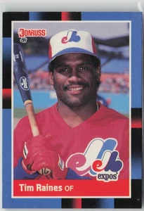 1988 Donruss #345 Tim Raines - Picture 1 of 2