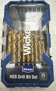 Wickes 25 Piece HSS Drill Bit Set - BRAND NEW & SEALED - FREE DELIVERY - Picture 1 of 6