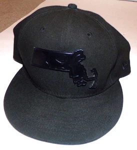 Men's MBL Boston Red Sox New Era Black 9FIFTY Logo New England State Hat Cap - Picture 1 of 8