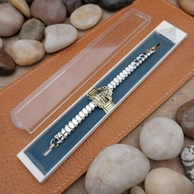 Reloj de cóctel vintage de los años 50 para damas JB Champion oro blanco relleno correa sin usar Foto 1 de 4