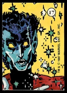 1987 Comic Images History of the X-Men Stickers #17 Nightcrawler HIGH GRADE - Picture 1 of 2