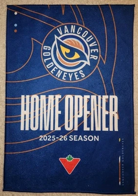 Vancouver Goldeneyes Home Opener Towel *INAUGURAL SEASON 1ST EVER PWHL Game* - Imagem 1 de 4