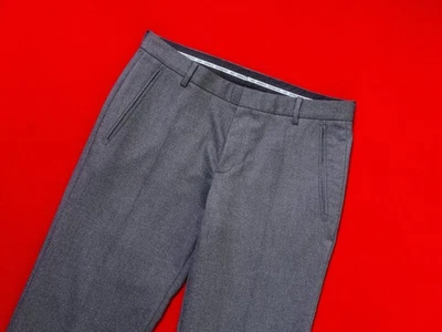 ARMANI EXCHANGE Men Wool Blend Gray Flannel Pants Size 34 / L / 50 Solid Dress - Image 1 of 4