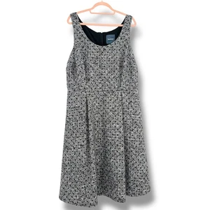MOD CLOTH Polka Dot Tweed 4 Season Dress/Jumper Sz 20 Office DarkAcademia - Picture 1 of 7