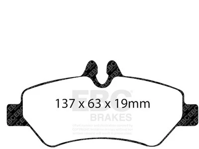 Juego de pastillas de freno traseras para Freightliner Sprinter 2500 2008 2009 XR113HZ 2007-2018 Foto 1 de 4