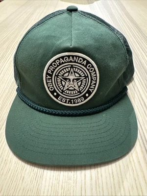 Sombrero ajustable de 5 paneles de pana verde para hombre Obey Propaganda Foto 1 de 4