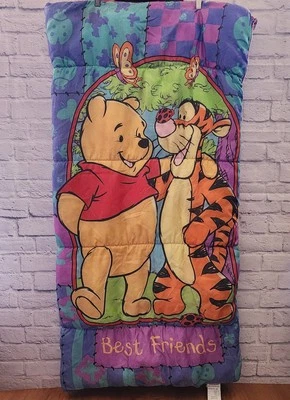 Vintage 90s Disney Winnie the Pooh Best Friends Tigger Sleeping Bag 30”x57” - Image 1 of 4