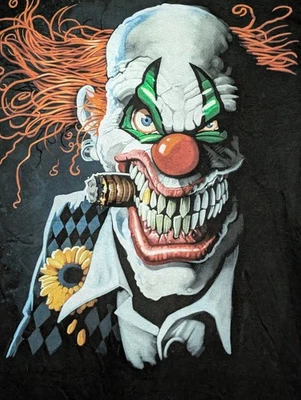 Liquid Blue Men's T-shirt Black Joker Clown Cloth Tag Large Tall #3508 NWOT - Image 1 of 4