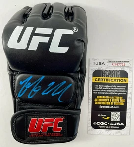 UFC Moroccan Devil Youssef Zalal Signed Black MMA Glove Autograph JSA COA - Picture 1 of 2