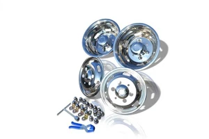 16'' Stainless Steel Wheel Trim Covers Set To Fit Iveco Daily Standard 2006-2014 - Picture 1 of 12