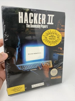 Commodore 64/128 - Hacker II: The Doomsday Papers * VTG 1986 Brand New & Sealed - Image 1 of 4