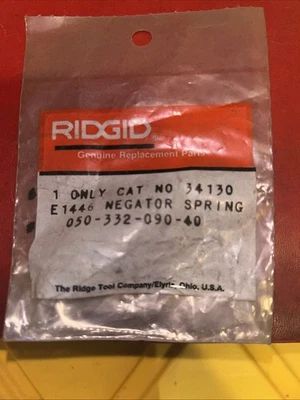 Ridgid Neg Spring Part Number 34130. E1446 - Image 1 of 4