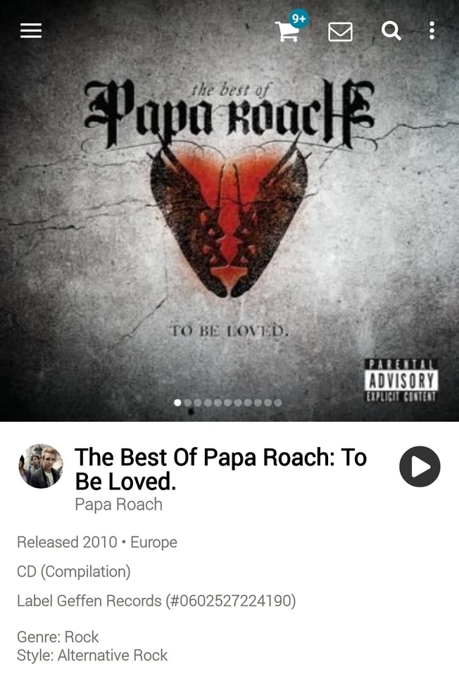 Papa Roach ~ To Be Loved +1 CD 2010 Hi-Tech AOR Melodic Modern Rock - Image 1 of 3