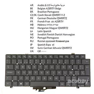 Keyboard For Dell Latitude 5420 5421 5430 5431 5440 7420 7430 7520 7530 Backlit - Picture 1 of 22