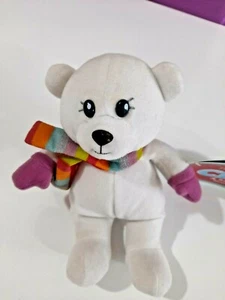 TESCO CHILLY & FRIENDS BERTIE THE POLAR BEAR SOFT PLUSH BEAN TOY CHRISTMAS 2008 - Picture 1 of 6