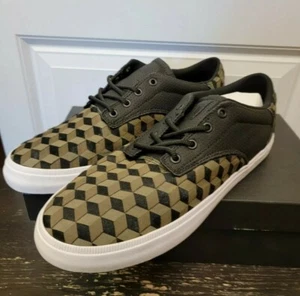 Zapatillas bajas con cubo isométrico 3D para hombre oliva monótono/negro/blanco talla 8,5 - Imagen 1 de 4