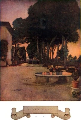 Villas romanas Maxfield Parrish EDITH WHARTON Villa Medici Vaticano Pia 1904 PARTE 3 Foto 1 de 4