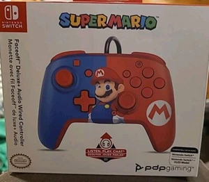 Super Mario Audio Wired Controller for Nintendo Switch Faceoff Deluxe NEW - Picture 1 of 8