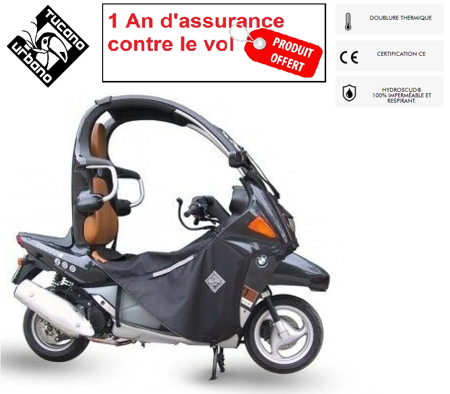 TUCANO URBANO Tablier Protection Hiver Tucano R034 Scooter BMW C1 125 200