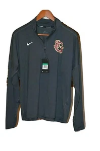 NIKE DRI-FIT DUNKELGRAU 1/4-REISSVERSCHLUSS LAUFJACKE PULLOVER MISSISSIPPI GRÖSSE XL neu mit Etikett $ 70 - Bild 1 von 5