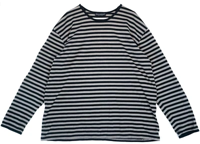 Marimekko Black & Brown Striped Long Sleeve T-Shirt Size 2XL - Image 1 of 4