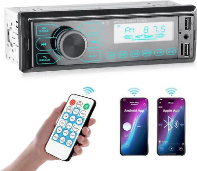 Autoradio 1 Din con Bluetooth Radio con Controllo APP Lettore MP3 per Auto Stere - Immagine 1 di 4