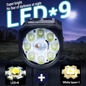 LED Pantalla Eléctrica Bicicleta Bocina Faro Impermeable Duradero Outdoo VH88 - Imagen 1 de 12