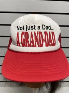 Vintage Baseball Cap - Not Just A Sad… A GRAND-DAD - Snap Back  - Picture 1 of 9