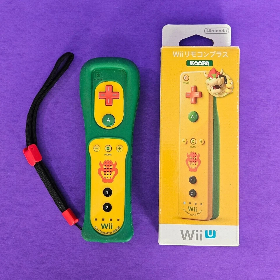 Official Wii Remote BOWSER Nintendo Motion Plus Inside 👾 Wii U OEM BOX - Image 1 of 1
