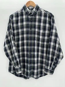 Vintage LL Bean Plaid Flannel Shirt Long Sleeve Button Down Mens Size Medium - Picture 1 of 5