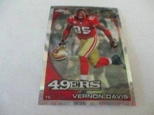 2010 Topps Chrome Football Refractor Vernon Davis Card #C7  #2 - Picture 1 of 2