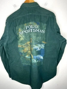Polo Ralph Lauren Country Outdoor Green Sportsman Shirt Coat Fishing VtG Hunting - Picture 1 of 7